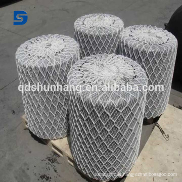 ISO 9001 certified marine polyurea foam filled fender with rope net